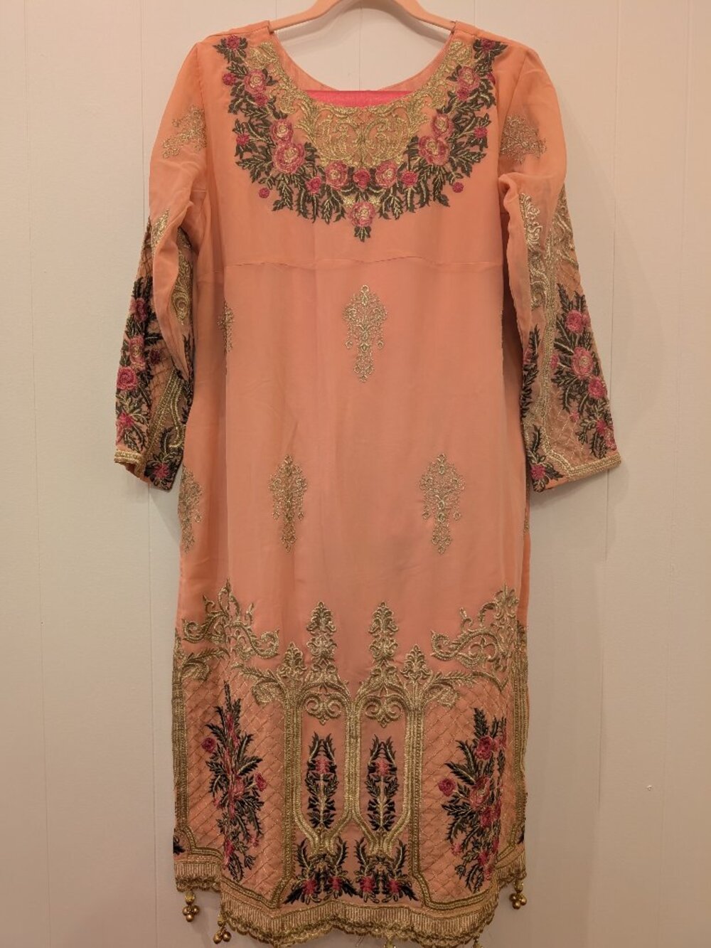 Pretty Pink Indian Salwar Suit Size Large